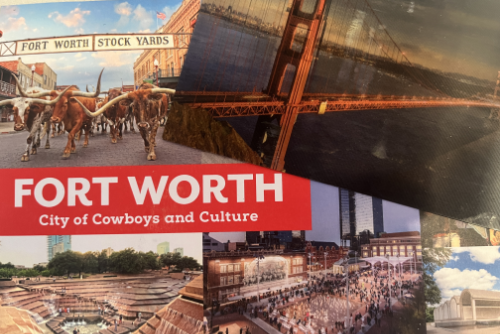 Postcards from Fort Worth and San Fransisco